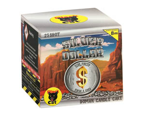 Silver Dollar by Black Cat Fireworks